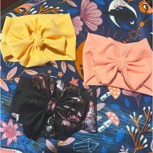 Baby • Large Canvas Handmade Bows